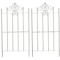 RANKGITTER Paul - 2er Set antik-grün - Grün, Metall (85.5/170/2cm) - TPFLiving
