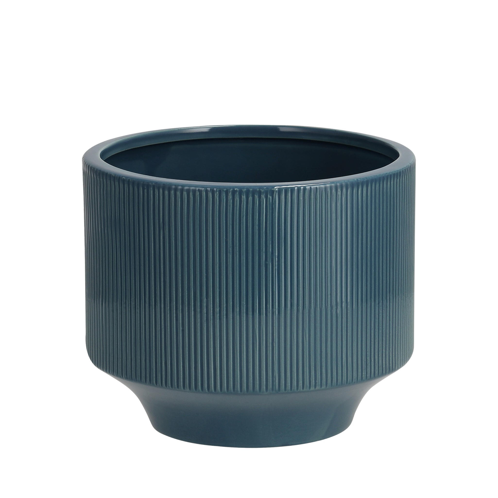 BLUMENTOPF Veroniq - Blau, Stein (17/14.5cm) - home&you