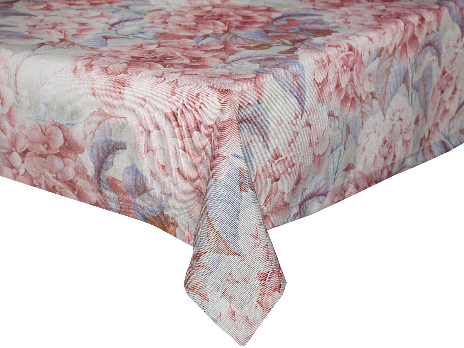 TISCHDECKE Hortensie flieder-mauve Mischgewebe 110/110 cm - Flieder/Mauve, Textil (110/110cm) - beties Heimtextil