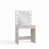 SCHMINKTISCH Marina - Beige, Holzwerkstoff (81/80/50cm) - kommodly