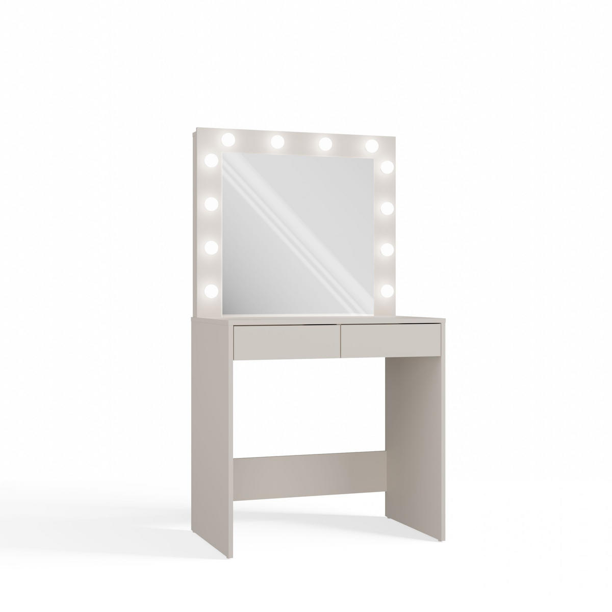 SCHMINKTISCH Marina - Beige, Holzwerkstoff (81/80/50cm) - kommodly