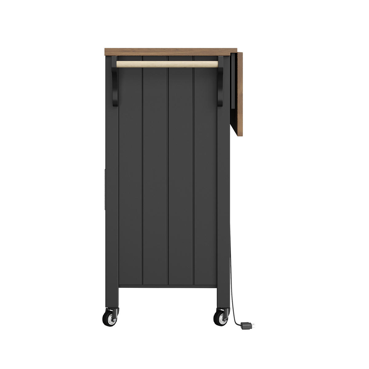 KÜCHENINSEL DE-41238 139/40-65/94 cm Schwarz - Schwarz, Holzwerkstoff (139/94.5/40cm) - ComfortXL