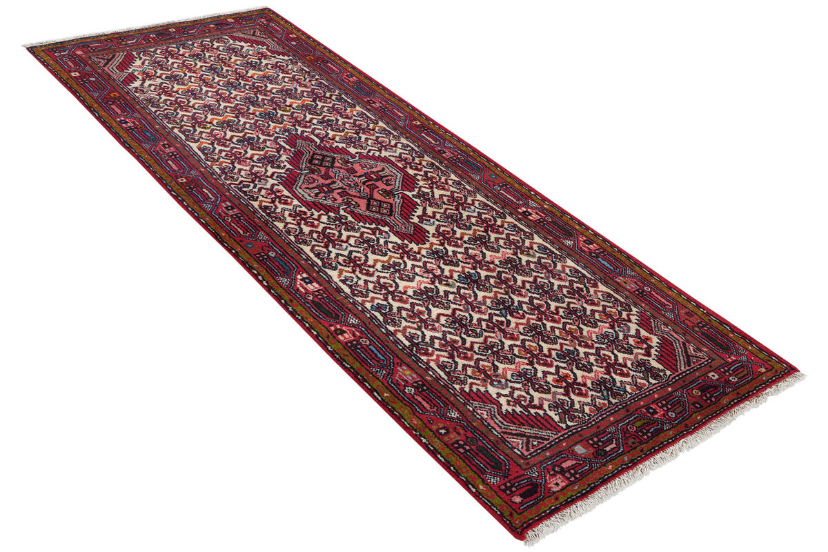 LÄUFER Orient handgeknüpft Assadabad Beige 193/77 cm Schurwolle - Beige, Textil (77/193cm) - Looma