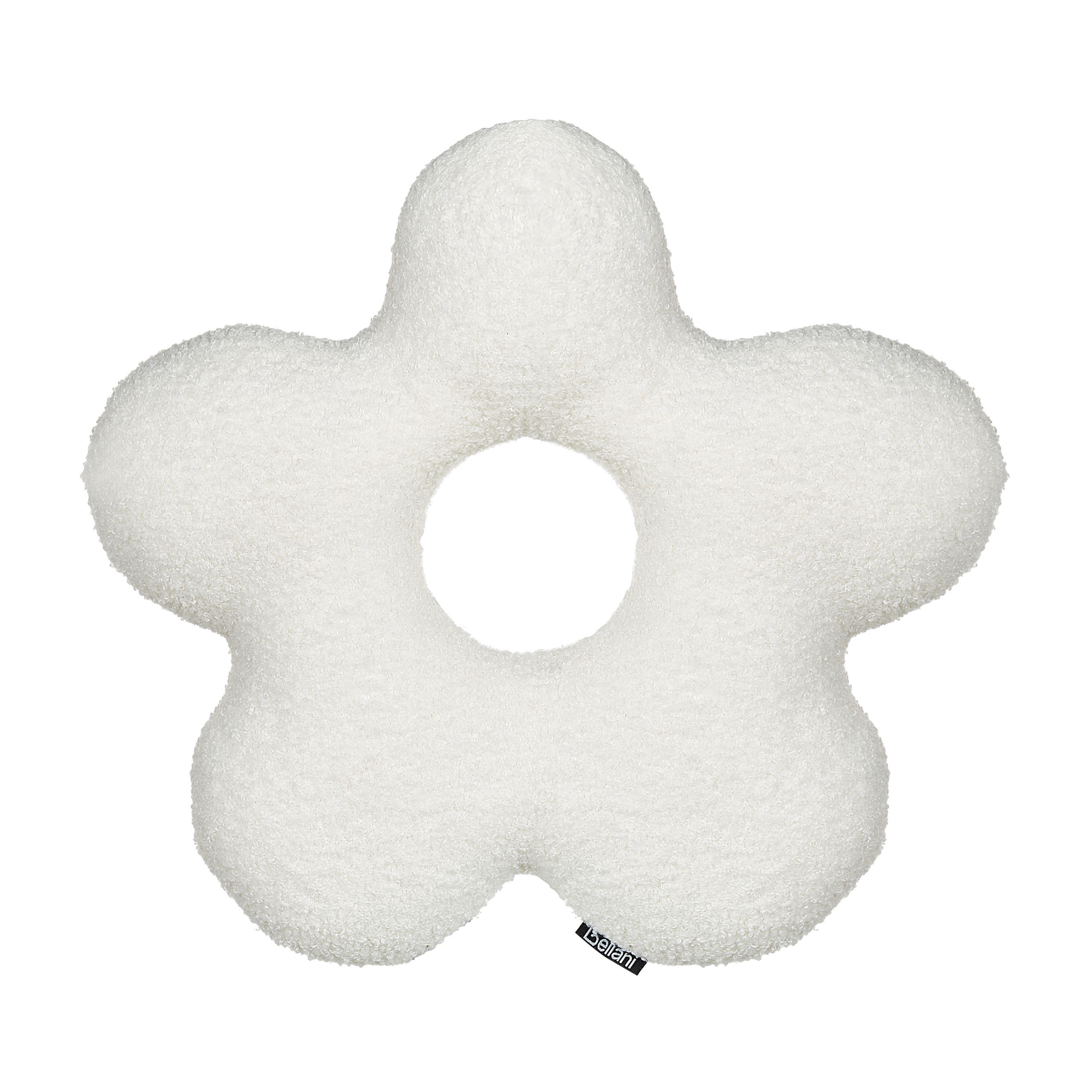 DEKOKISSEN 2er-Set Weiß 40/40 cm Camponula - Weiß, Kunststoff (40/40cm) - Beliani