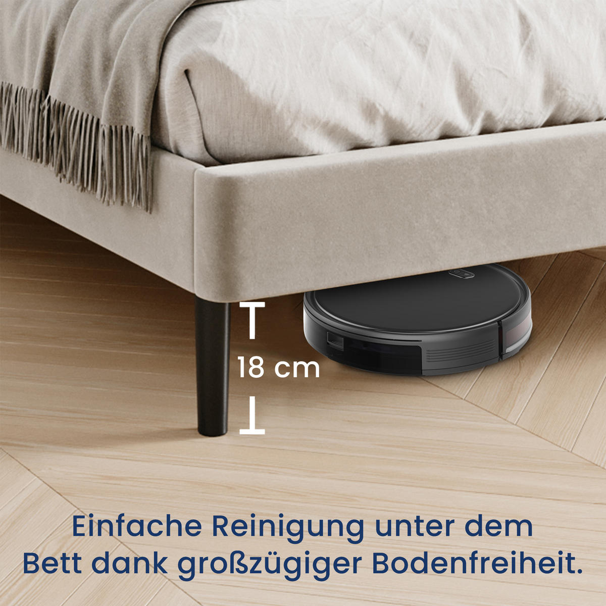 POLSTERBETT 140x200 cm Beige samt - Beige, Textil (140/200cm) - Home Collective