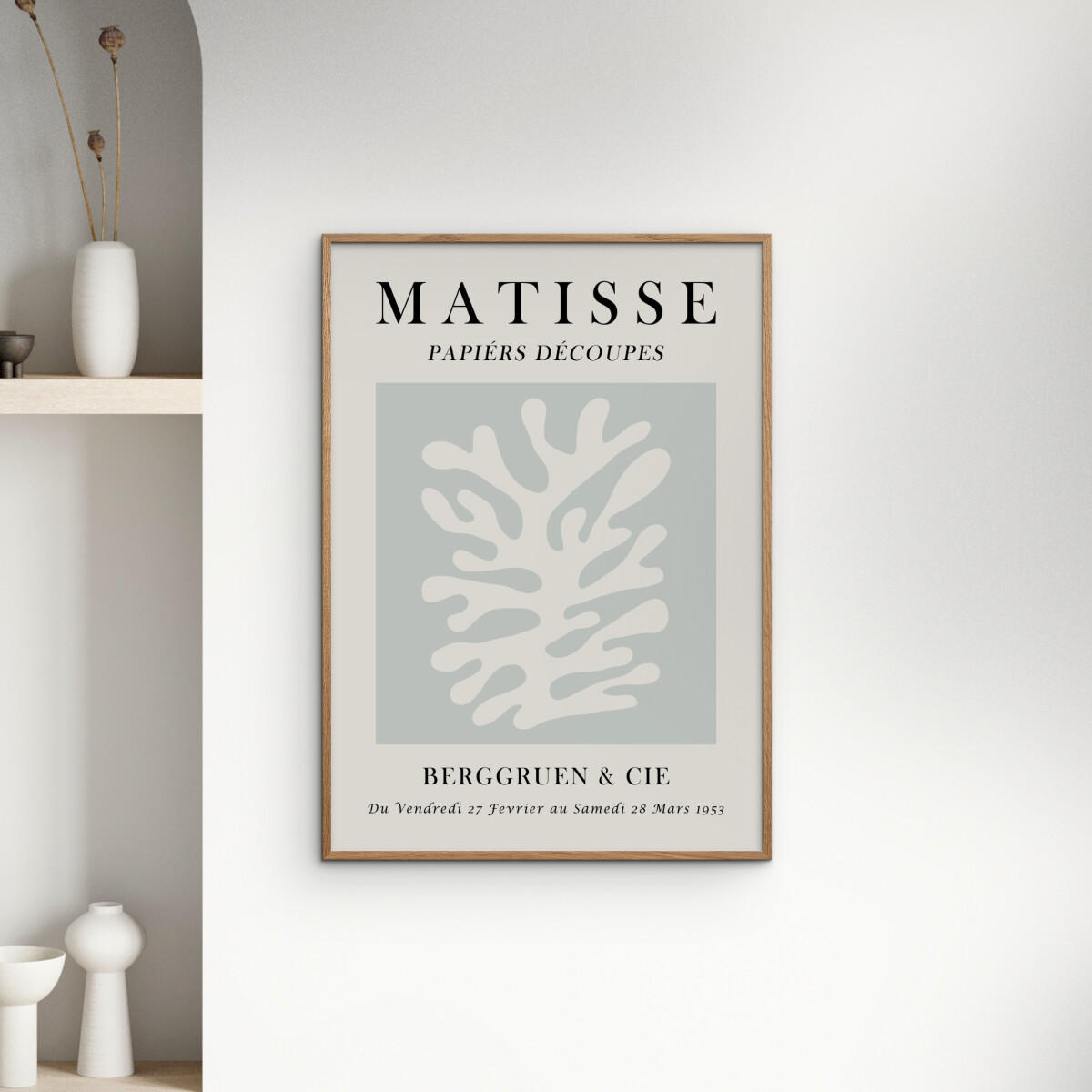 POSTER Vitor Costa - Matisse floral art 3 - Blau, Papier (30/40/0.1cm) - Poster&Frame