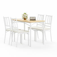 ESSGRUPPE DE-39329 5-teilig, mit 4 Stühlen Natur - Naturfarben, Holzwerkstoff (110/76.5/60cm) - ComfortXL