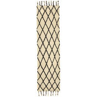 BERBERTEPPICH Marmoucha 70x240 cm - Schwarz, Textil (70/240cm) - THEKO