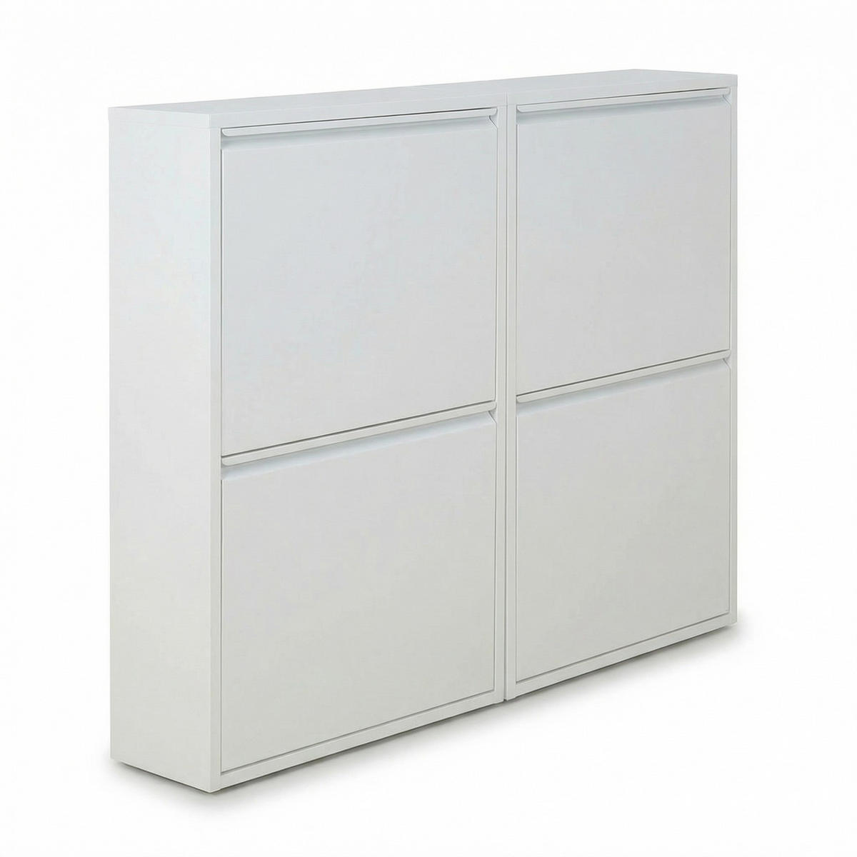 SCHUHSCHRANK Pisa Weiß 100/16/73 cm - Weiß, Metall (100/73/16cm) - ebuy24