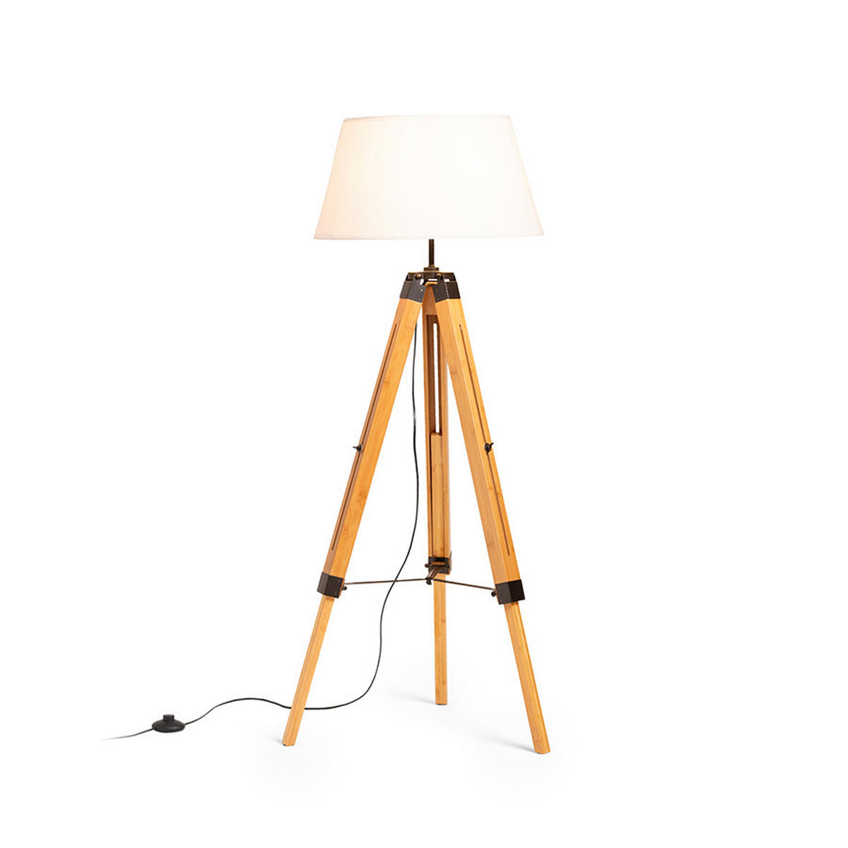 STEHLEUCHTE ALVIS/AMBITUS 46 Weiß 15 W - Weiß, Metall (25/25/160cm) - Rendl