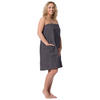 BADEMANTEL, S/M, 100% Baumwolle, Grau - Anthrazit, Textil (S/Mcm) - Zollner