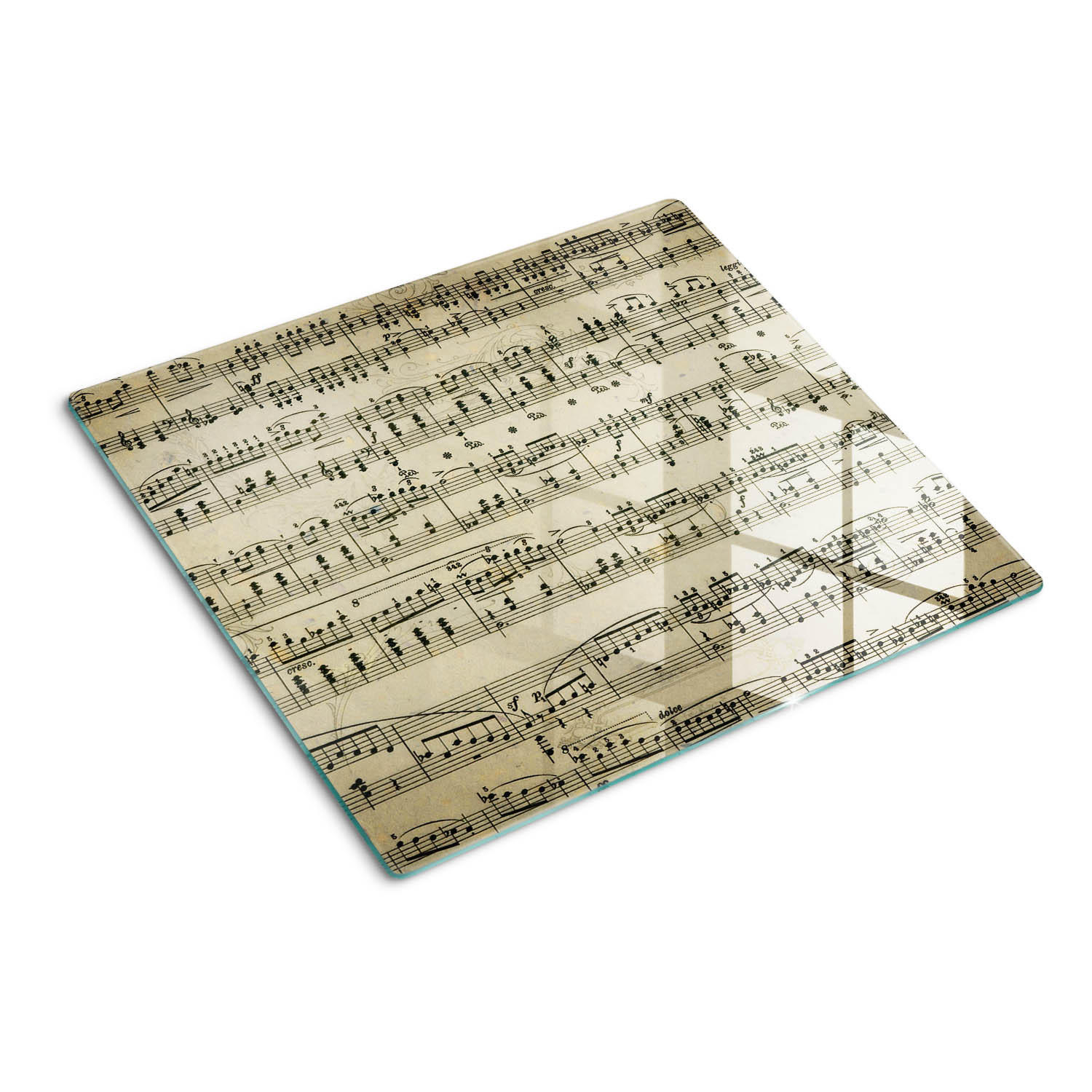 GLASPLATTE 60x52 cm Noten - Beige, Glas (60/0.4/52cm) - TULUP