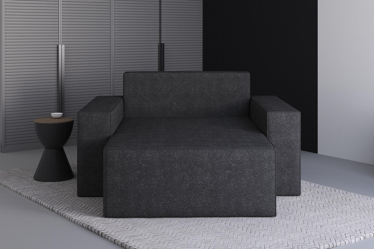 XXL-SESSEL Denver - Schwarz - Schwarz, Holzwerkstoff (100/85/162cm) - Möblo