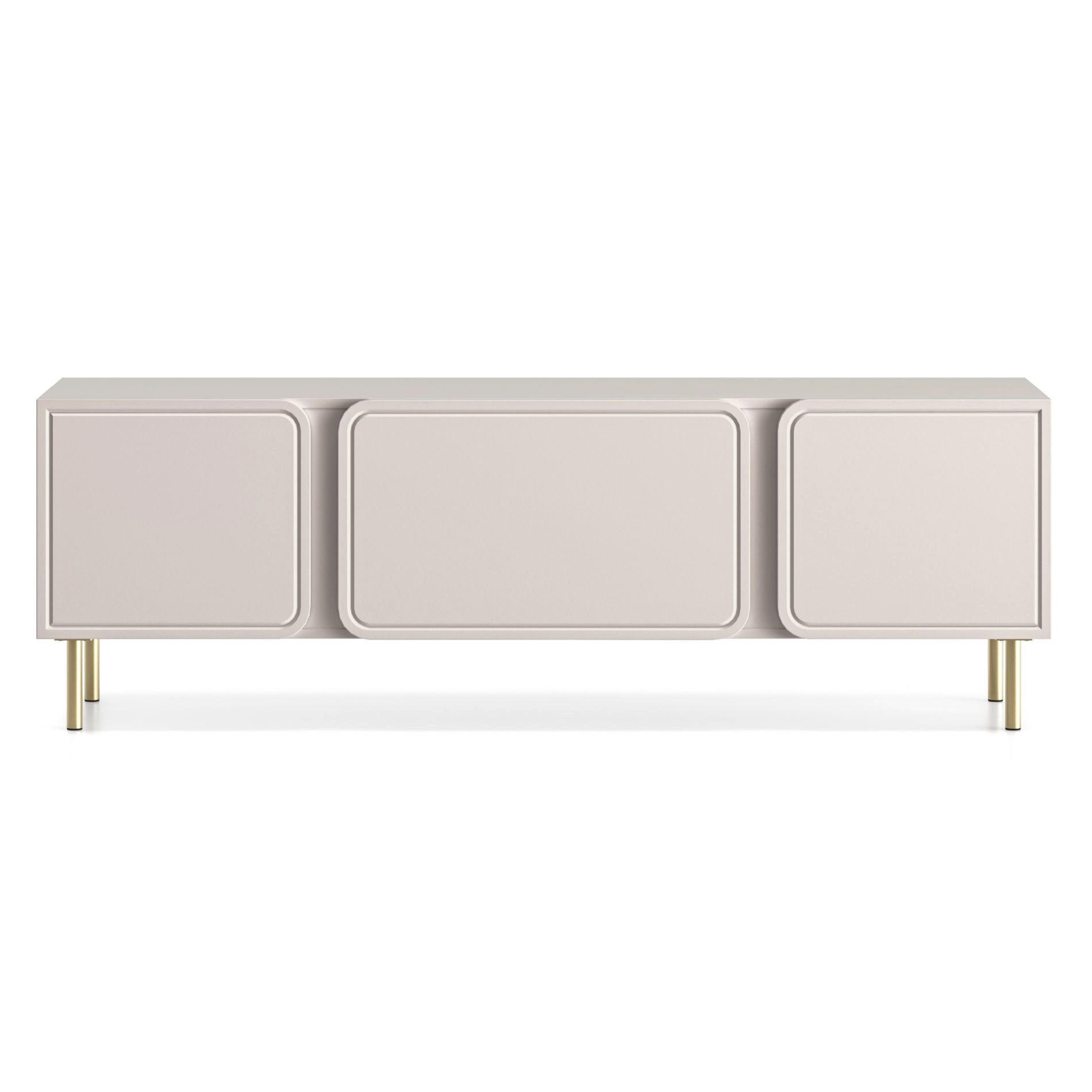 TV stolek Loppa Kašmírově béžový 160/53/40 cm - zlatá/béžová, kompozitní dřevo (160/53/40cm) - Selsey