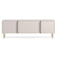 TV stolík Loppa Kašmírovo béžový 160/53/40 cm - zlatá/béžová, kompozitné drevo (160/53/40cm) - Selsey
