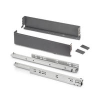 AUSSENSCHUBLADE Simplex 25kg Höhe 88mm, Tiefe 490mm, Stahl, Anthrazitgrau - Anthrazit, Metall (2.1/9/49cm) - EMUCA