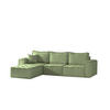 ECKSOFA Sande In Alpine - Hellgrün, Holzwerkstoff/Textil (292/192cm) - Fun Möbel