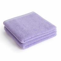 HANDTUCH 2er Set Spa Lavendel - Flieder, Textil (50/100cm) - Herzbach Home