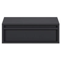NACHTSCHRANK Evo Schwarz 50 cm - Anthrazit, Holzwerkstoff (50/17/34cm) - Selsey