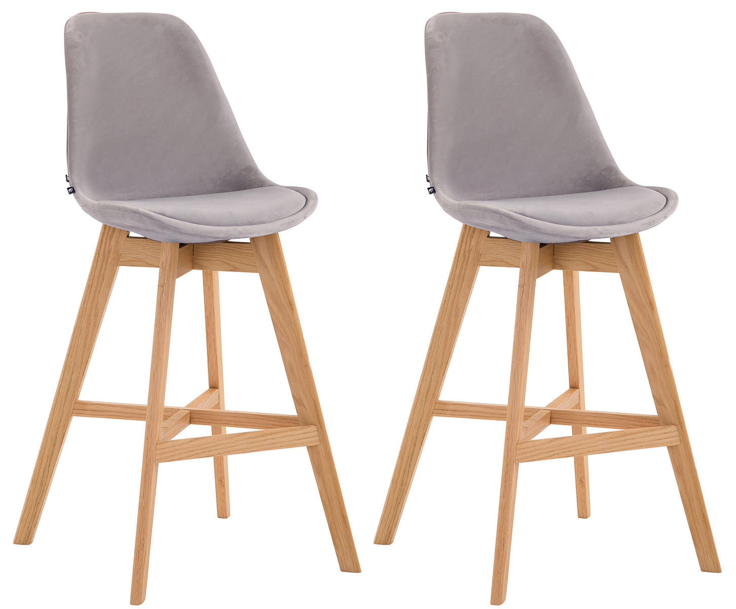 CLP Barhocker Grau 48x112x56 cm