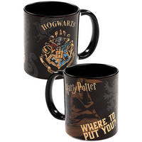 KAFFEEBECHER Harry Potter Hogwarts Sorting Hat Schwarz 320 ml - Schwarz, Keramik (0.32L) - United Labels