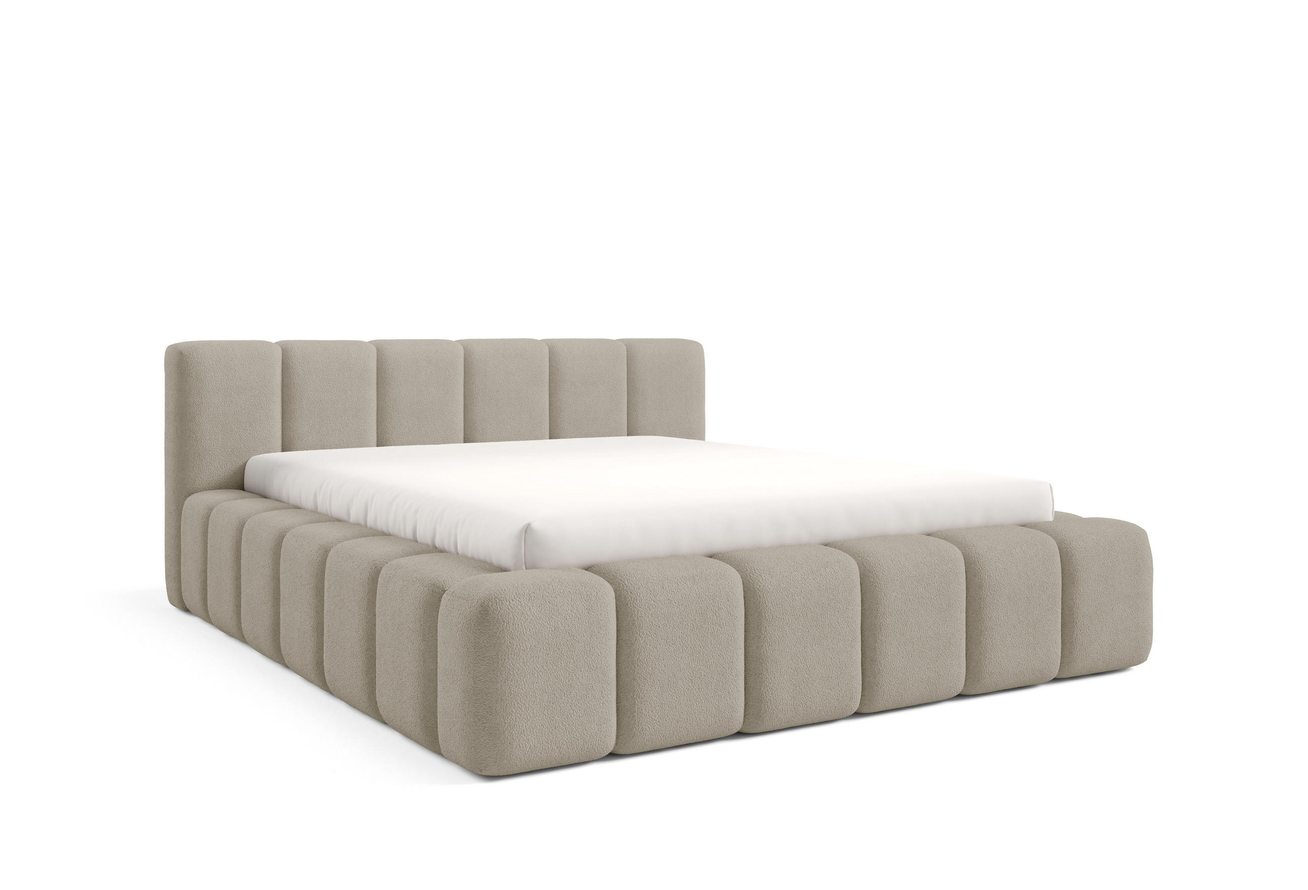 Dekori_Interiors Polsterbett Beige