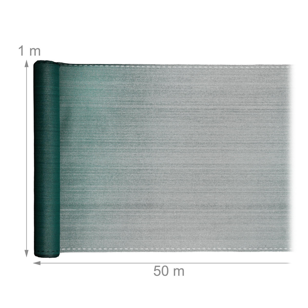ZAUNBLENDE - Dunkelgrün, Kunststoff (5000/100cm) - Relaxdays