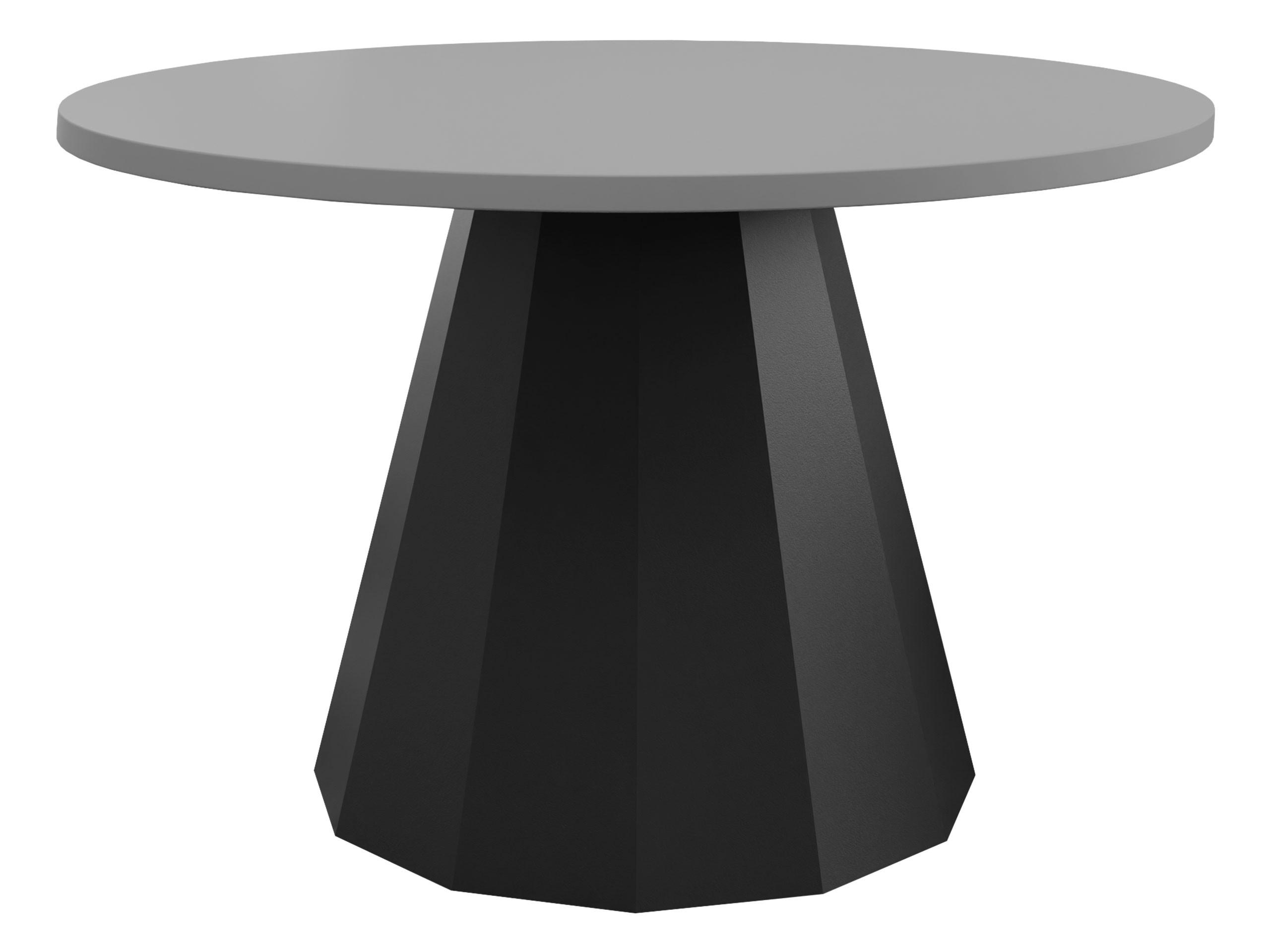 COUCHTISCH Elipse - Schwarz/Grau, Holzwerkstoff/Metall (75/75/45cm) - MIRJAN24