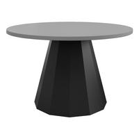 COUCHTISCH Elipse - Schwarz/Grau, Holzwerkstoff/Metall (75/75/45cm) - MIRJAN24