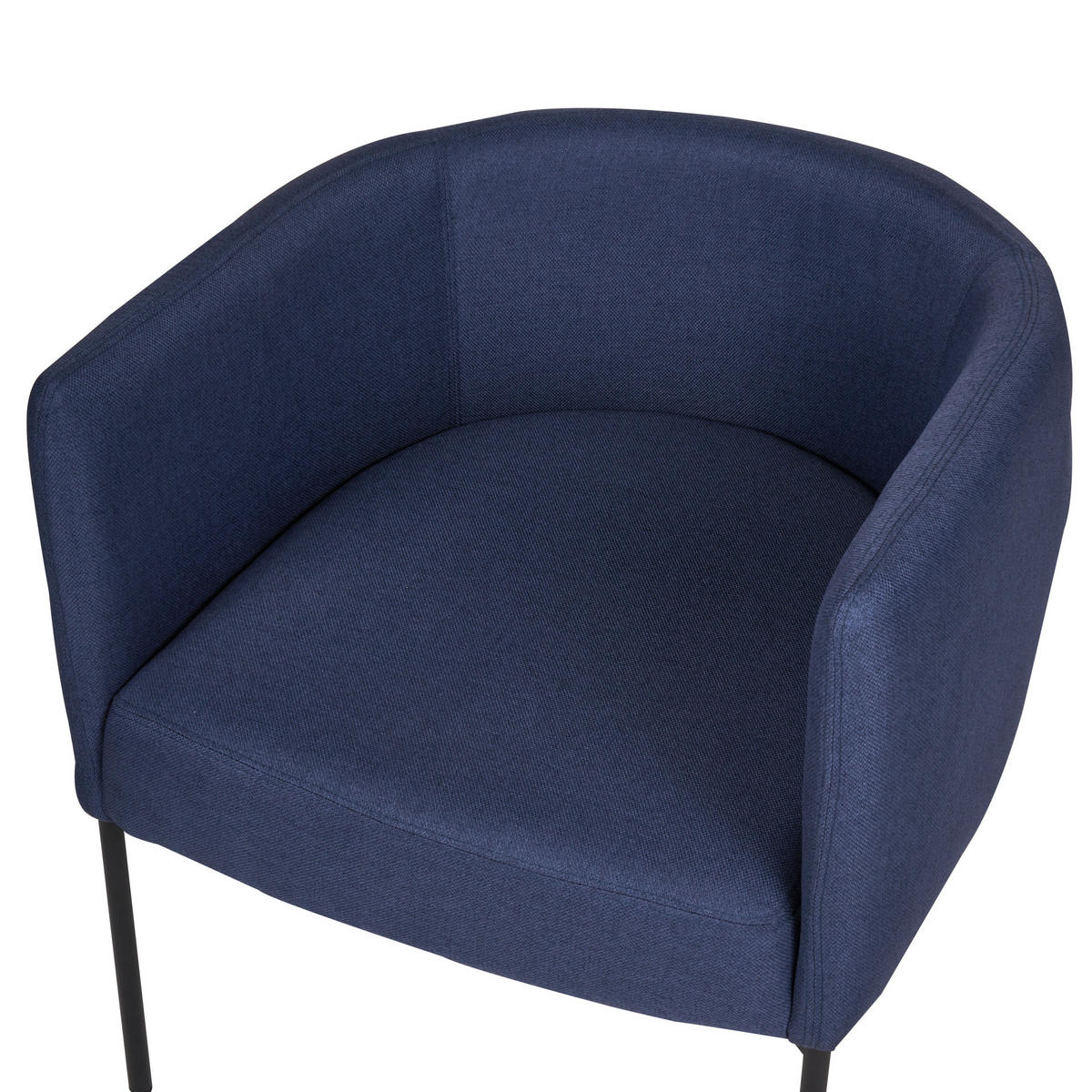 SESSEL Stoff Dunkelblau Malmos - Dunkelblau, Textil (62/68/62cm) - Beliani