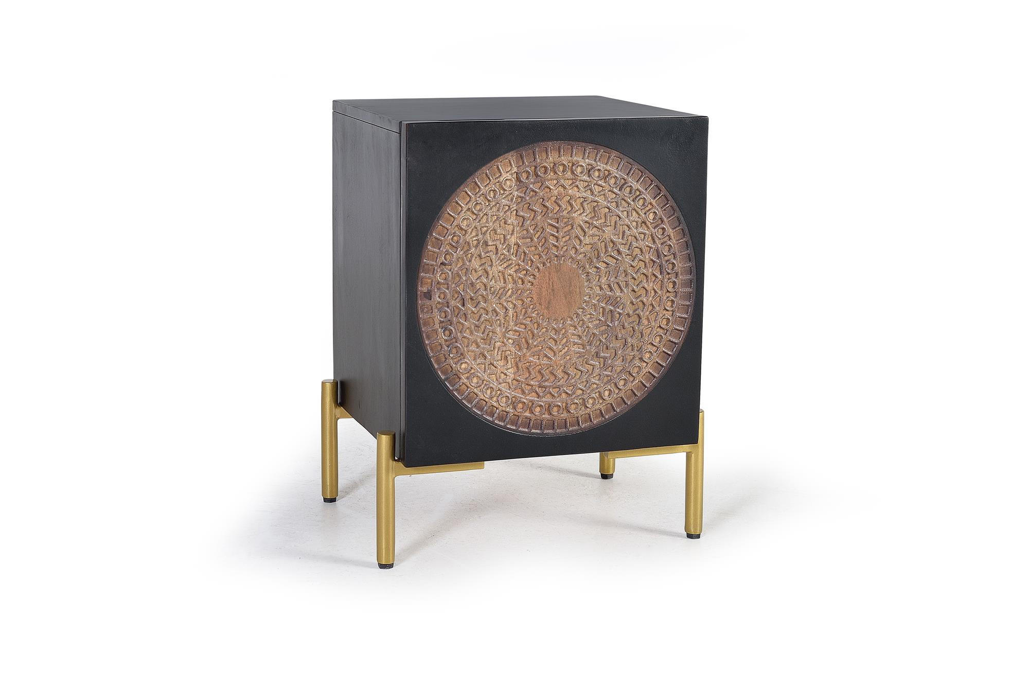 Giner y Colomer Nachttisch Dunkelbraun 40x60x43 cm