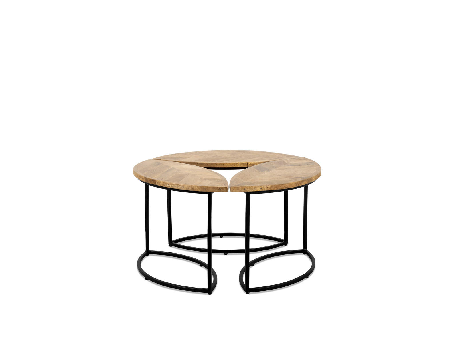 COUCHTISCH Leaves Mangoholz 80 cm / 45 cm Natur - Naturfarben, Holz (45/80/80cm)