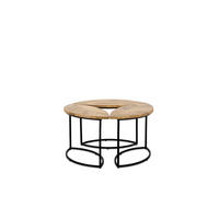 COUCHTISCH Leaves Mangoholz 80 cm / 45 cm Natur - Naturfarben, Holz (45/80/80cm)