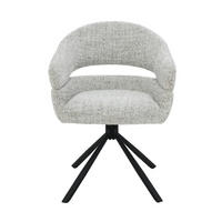 ESSZIMMERSTUHL 2 Er Set aus Stoff, light grey - Hellgrau, Textil (62/85/58cm) - Livingfurn