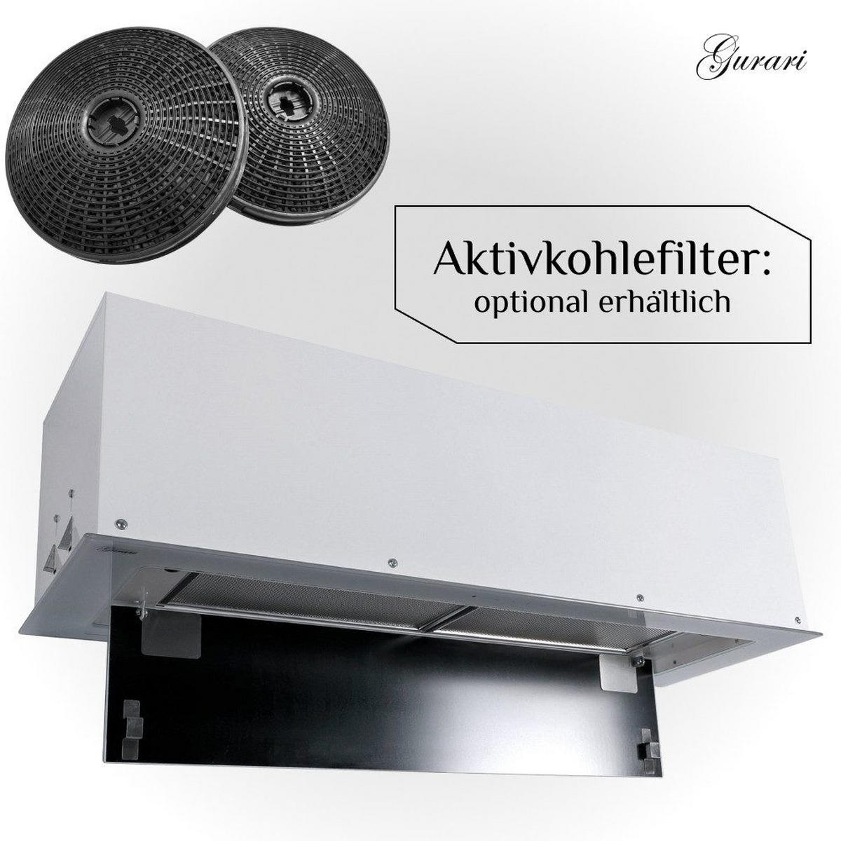 DUNSTABZUGSHAUBE GCH E 217 WH 90 Prime N 90 cm Weiß - Weiß, Metall (90/24.5/29.5cm) - Gurari