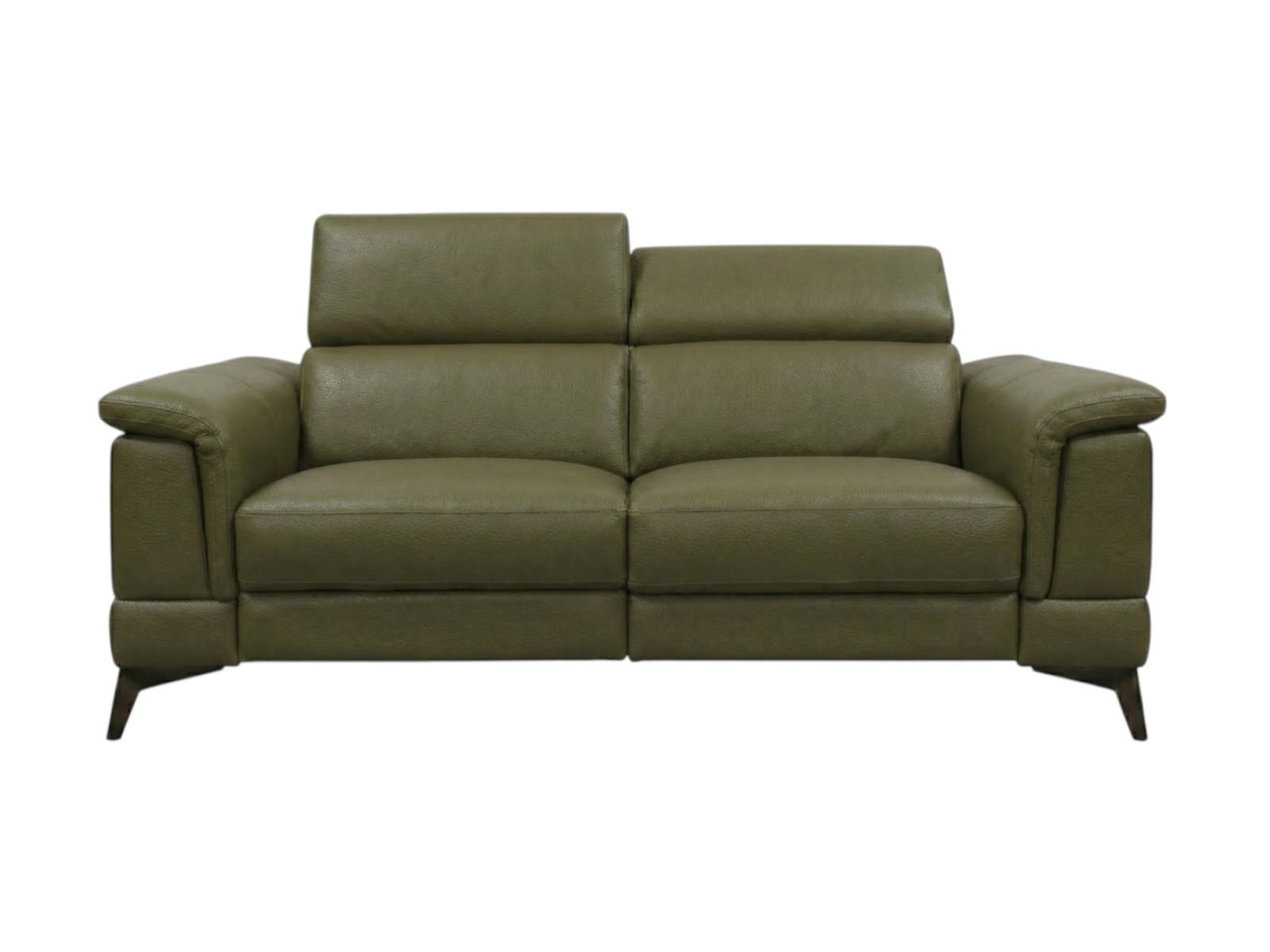 3-SITZER Sofa Planet Echtleder Olivgrün - Olivgrün, Leder/Metall (200/80/110cm)