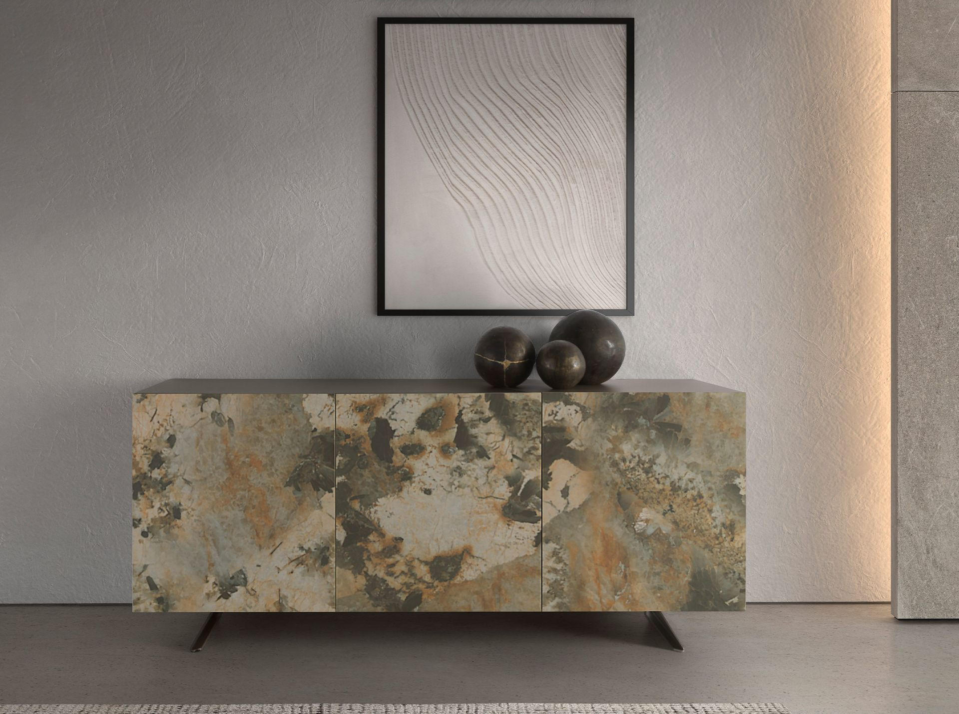 Thumbnail - Angel Cerda Sideboard, Beige, Holzwerkstoff, 180x80x50 cm, FSC 100%, Wohnzimmer, Kommoden & Sideboards, Sideboards