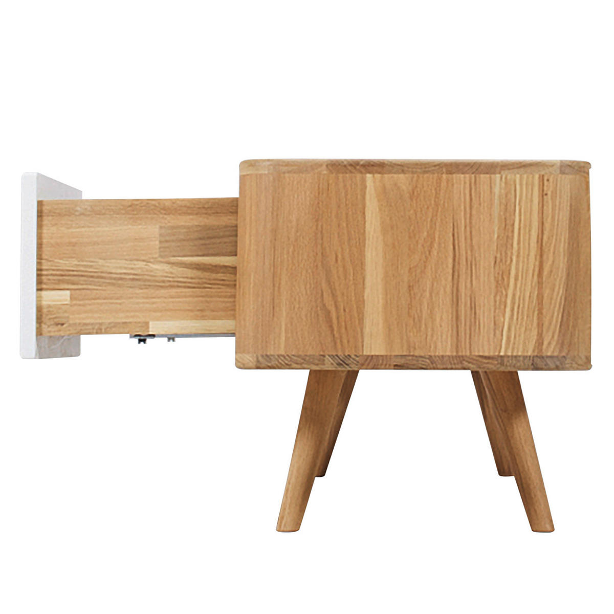 TV-LOWBOARD - Wildeiche teilmassiv - Wildeiche, Holzwerkstoff (180/45/42cm) - home24