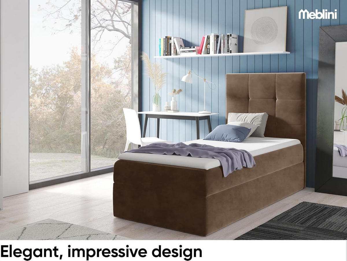 KINDERBETT MINO 2 - Braun, Holzwerkstoff (94/208cm) - Meblini