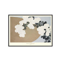 POSTER mit Rahmen A.P. Atelier - Blossom from Momoyogusa - Schwarz/Naturfarben, Holz/Papier (30/40cm) - Poster&Frame
