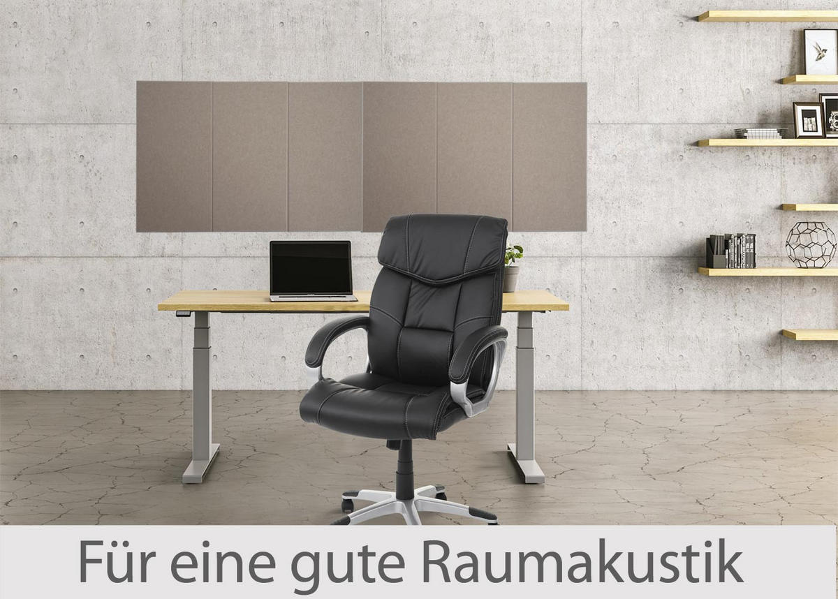AKUSTICKÝ STENOVÝ PANEL Hnedá Kompletná sada - hnedá, textil (30/60/1cm) - MCW