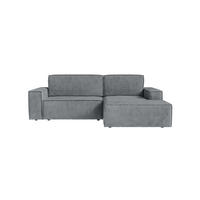 ECKSOFA Kokko mit Schlaffunktion, Grau - Grau, Textil (267/167cm) - Fedve