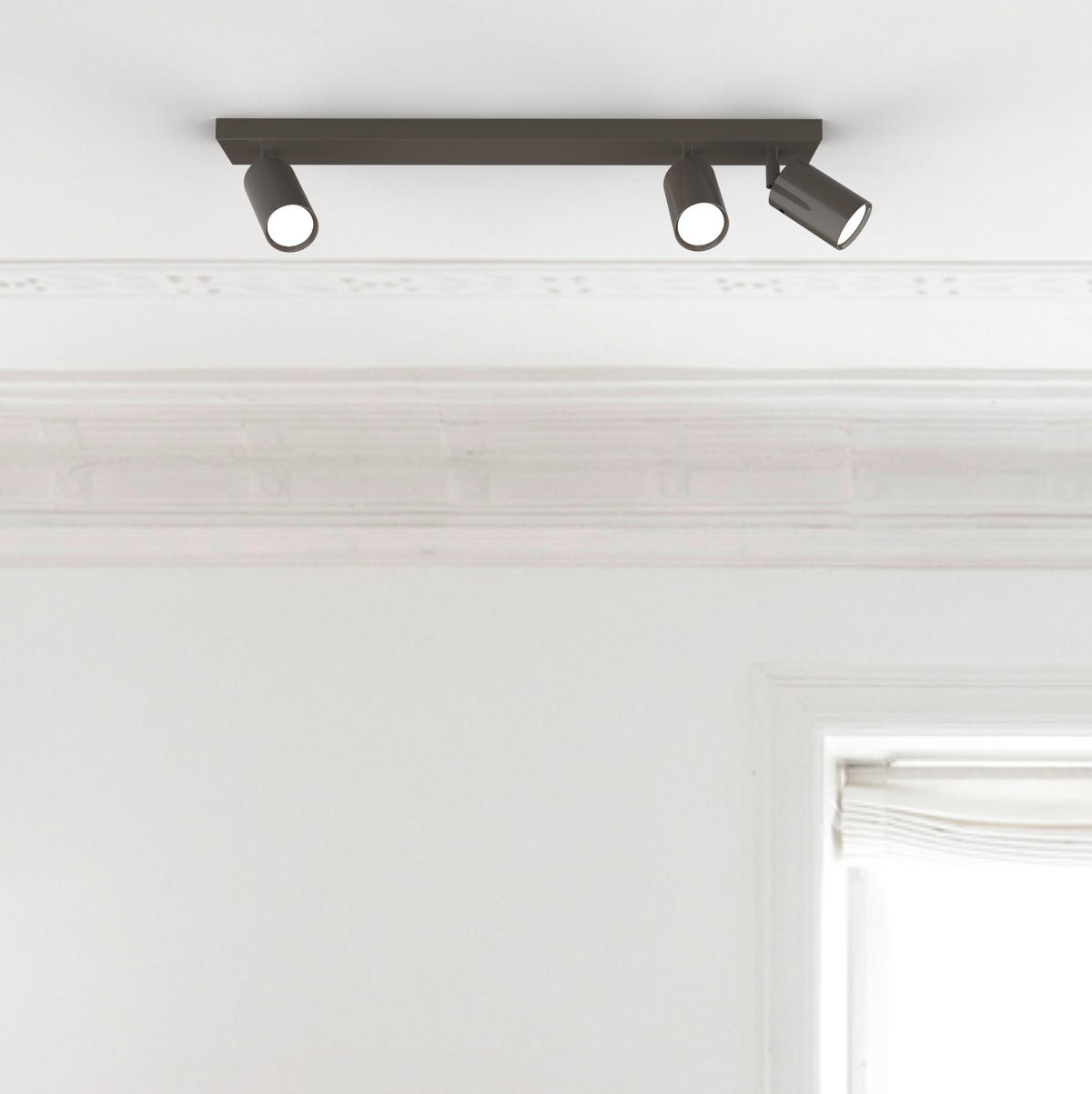 DECKENLEUCHTE - Graubraun, Metall (6/70/6cm) - Lumicom