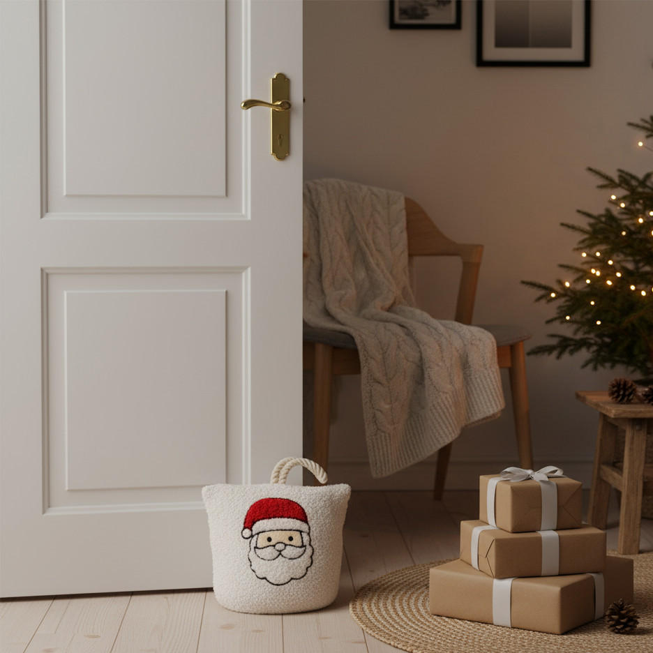 Thumbnail - Home Styling Collection Türstopper, Weiß, Textil, 10x18 cm, Teppiche & Böden, Teppich- & Bodenzubehör