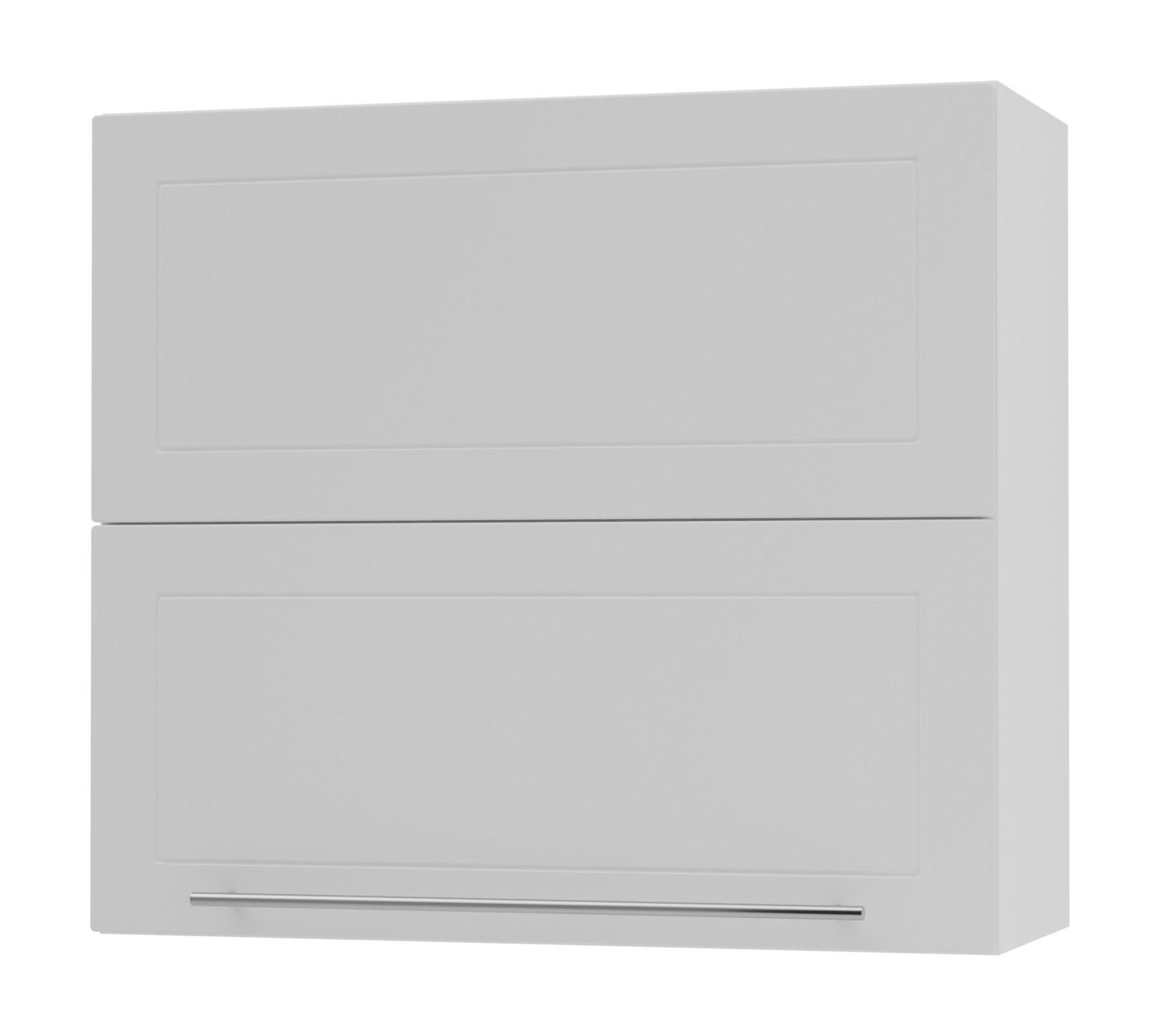 KÜCHENHÄNGESCHRANK Kvantum W8B/80 Weiß Matt / Weiß Matt 80 / 32,5 / 72cm - Weiß, Holz/Holzwerkstoff (80/72/32.5cm) - Feldmann-Wohnen
