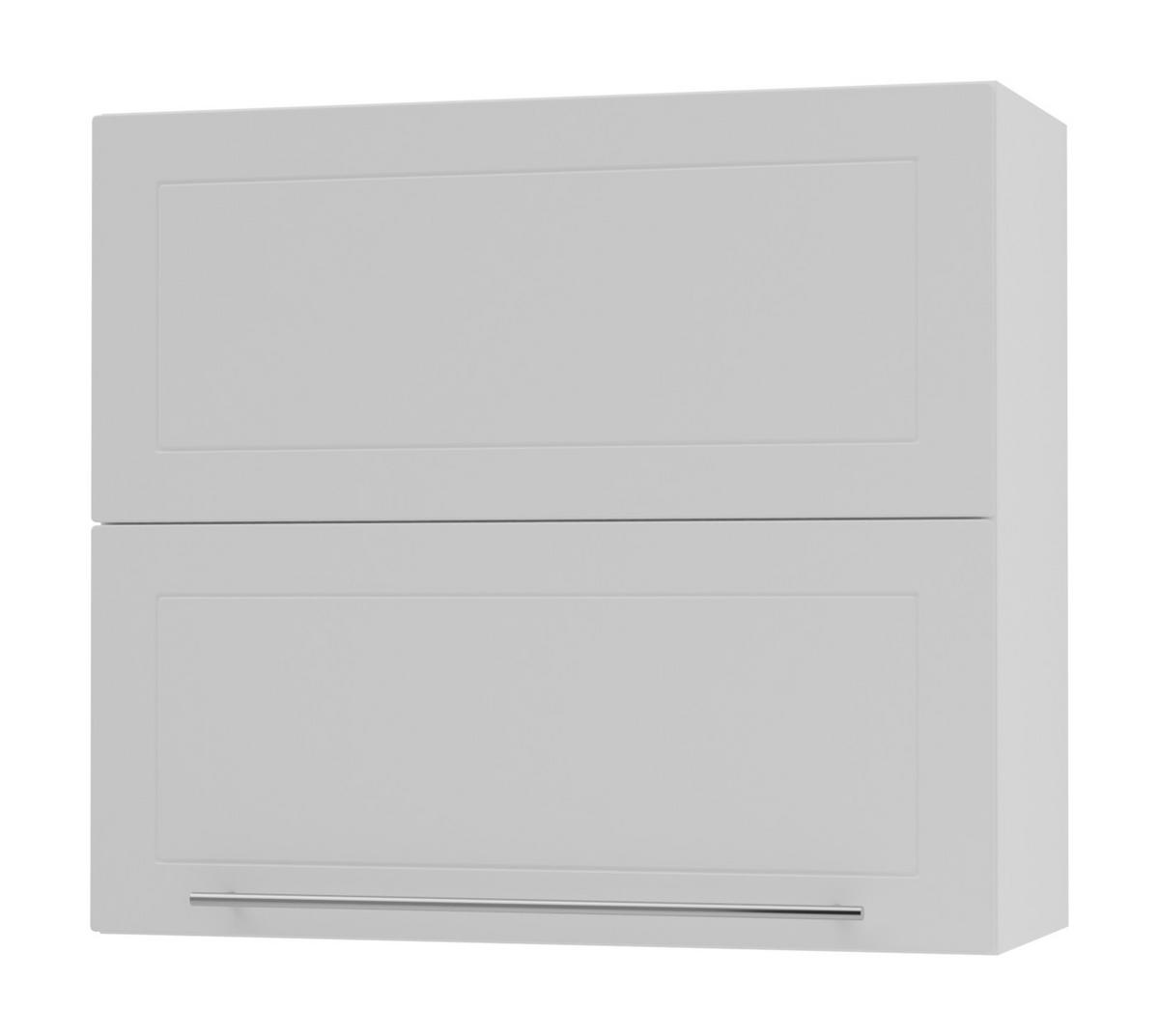 KÜCHENHÄNGESCHRANK Kvantum W8B/80 Weiß Matt / Weiß Matt 80 / 32,5 / 72cm - Weiß, Holz/Holzwerkstoff (80/72/32.5cm) - Feldmann-Wohnen