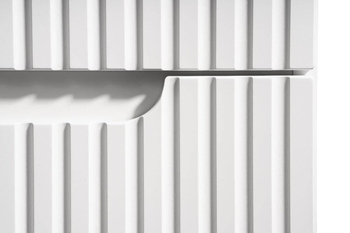 WASCHTISCHKOMBI 80 cm 3 Teile - Nova White N BM100 in Weiß/Matt - Weiß, Holz (80/57/40cm)