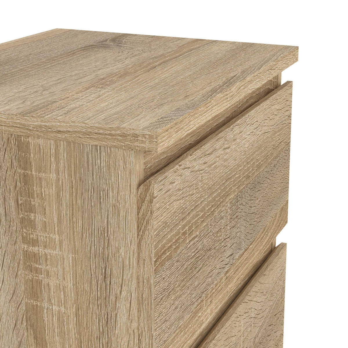 NACHTTISCH Eiche 34/40.2/48.2 cm - Braun, Holzwerkstoff (40.2/48.2/34cm) - DMORA