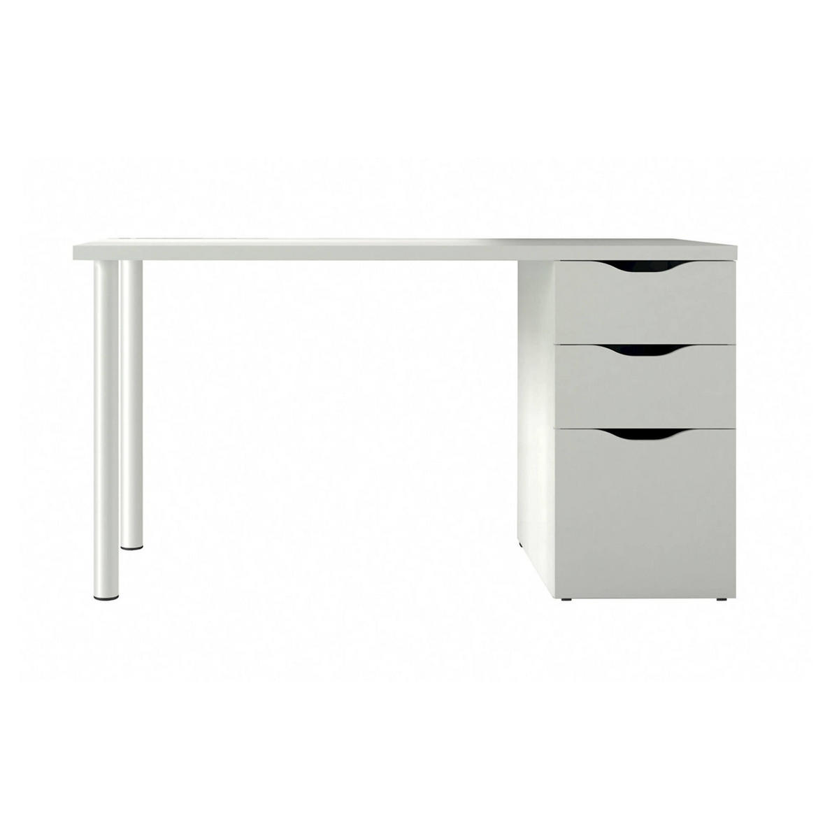 SCHREIBTISCH Weiß 60/138/74 cm - Weiß, Holzwerkstoff (60/138/74cm) - DMORA