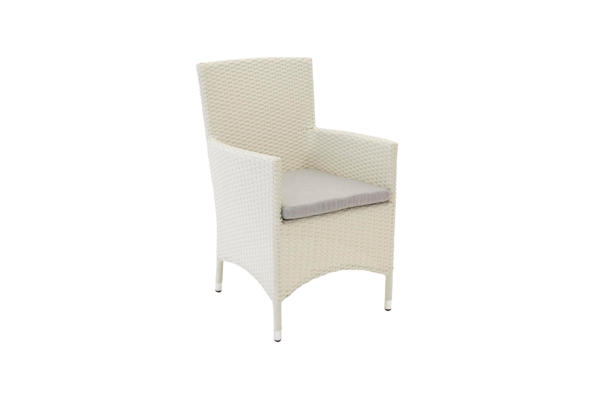 GARTENESSSTUHL MALIN Weiß 58x65x92 cm - Weiß, Metall (58/92/65cm) - FURNLUX